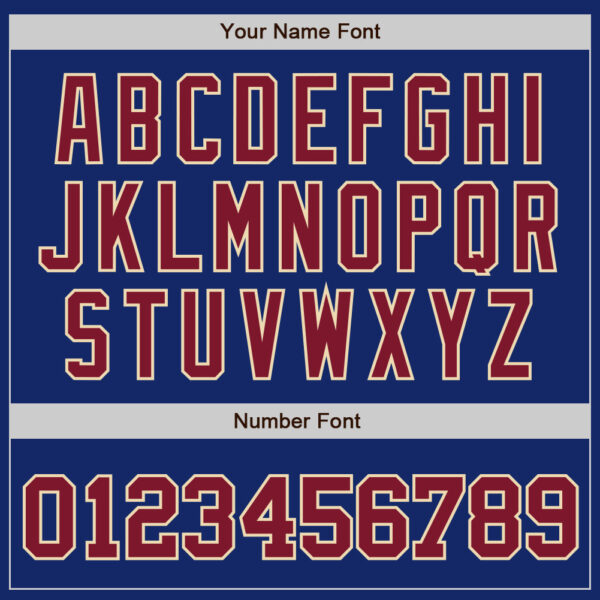 Custom Royal Crimson-City Cream Authentic Baseball Jersey