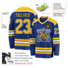 Custom Royal Gold-White Hockey Jersey