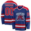 Custom Royal Red-White Hockey Jersey