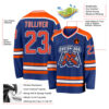 Custom Royal Orange-White Hockey Jersey