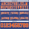 Custom Stitched Royal Orange-White Football Pullover Sweatshirt Hoodie