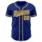 Custom Royal Gold-White Authentic Baseball Jersey