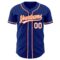 Custom Royal White-Orange Authentic Baseball Jersey