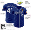 Custom Royal Gray-White Authentic Baseball Jersey