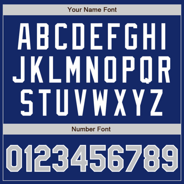 Custom Royal Gray-White Authentic Baseball Jersey