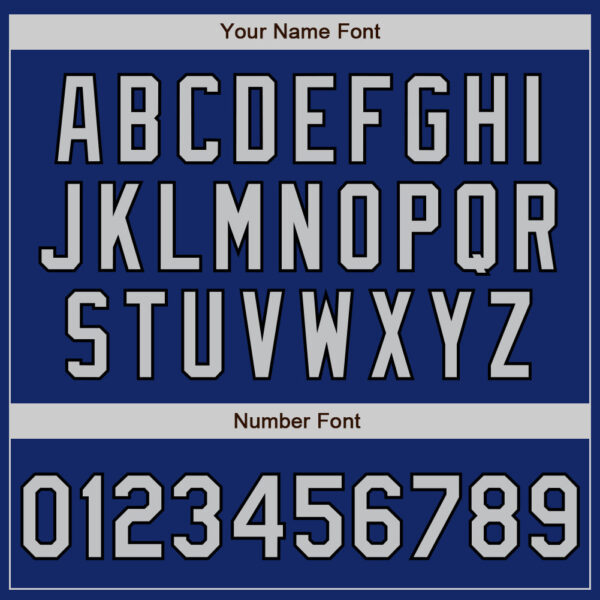 Custom Royal Gray-Black Authentic Baseball Jersey