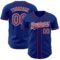 Custom Royal Crimson-White Authentic Baseball Jersey