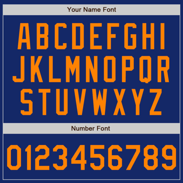 Custom Royal Bay Orange Authentic Baseball Jersey