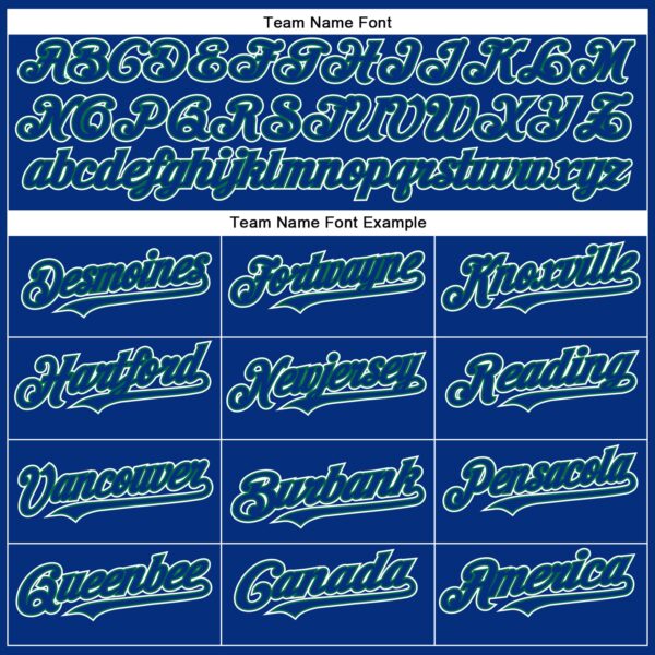 Custom Royal White-Kelly Green Authentic Baseball Jersey