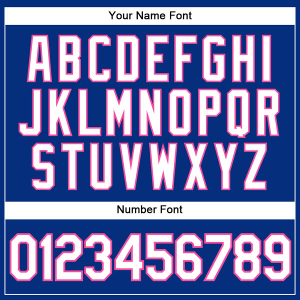 Custom Royal White Pinstripe Pink Authentic Baseball Jersey