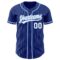 Custom Royal White Pinstripe Light Blue Authentic Baseball Jersey
