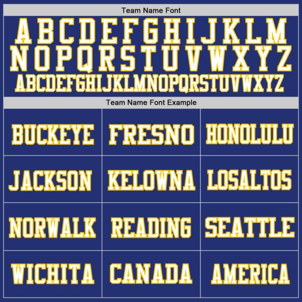 Custom Royal White-Yellow Mesh Authentic Football Jersey