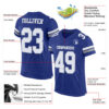 Custom Royal White-Gray Mesh Authentic Football Jersey