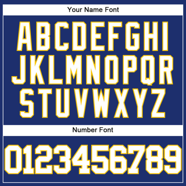 Custom Royal White-Yellow Authentic Baseball Jersey