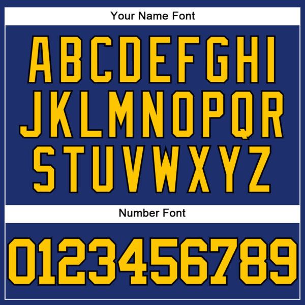 Custom Royal Yellow-Black Authentic Baseball Jersey