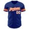 Custom Royal White-Orange Authentic Baseball Jersey