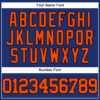 Custom Royal Orange-Black Authentic Baseball Jersey