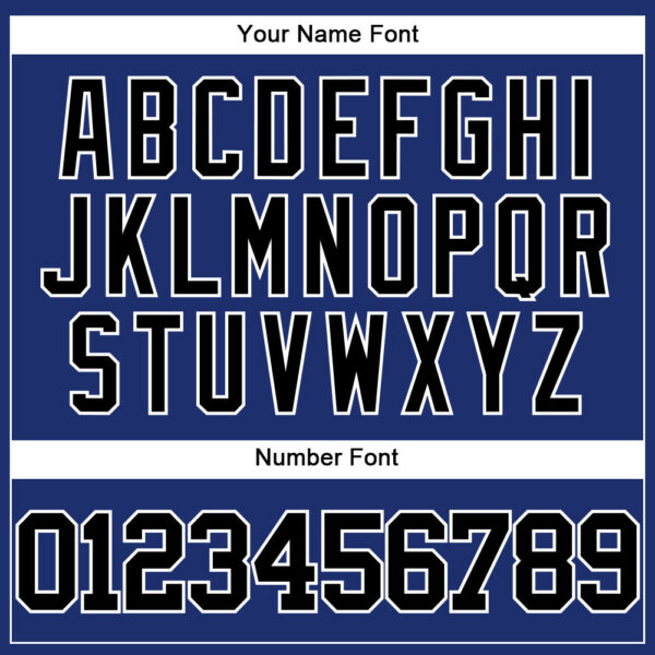 Custom Royal Black-White Authentic Baseball Jersey