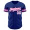 Custom Royal White-Pink Authentic Baseball Jersey