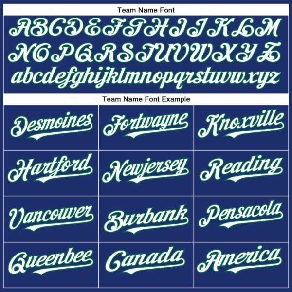 Custom Royal White-Kelly Green Authentic Baseball Jersey