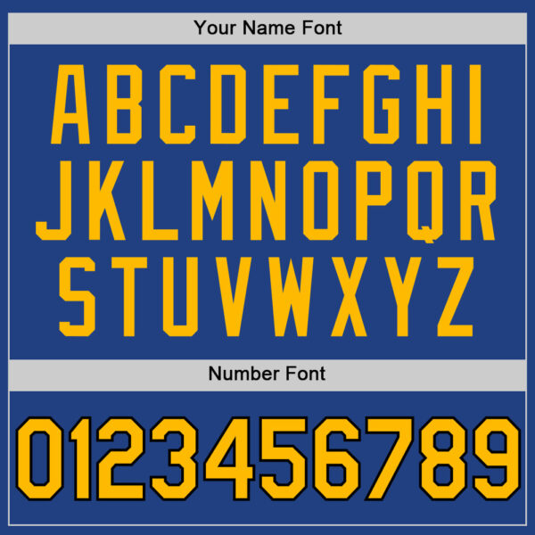 Custom Royal Gold-Black Authentic Throwback Baseball Jersey