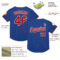 Custom Royal Red-White Mesh Authentic Throwback Baseball Jersey