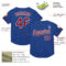 Custom Royal Crimson-White Mesh Authentic Throwback Baseball Jersey
