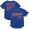 Custom Royal Crimson-White Mesh Authentic Throwback Baseball Jersey