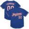 Custom Royal White-Red Mesh Authentic Throwback Baseball Jersey
