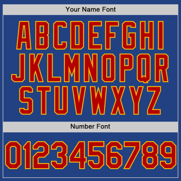 Custom Royal Red-Gold Mesh Authentic Throwback Baseball Jersey