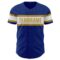 Custom Royal White-Old Gold Authentic Baseball Jersey