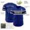 Custom Royal Navy-White Authentic Baseball Jersey