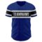 Custom Royal Black-White Authentic Baseball Jersey