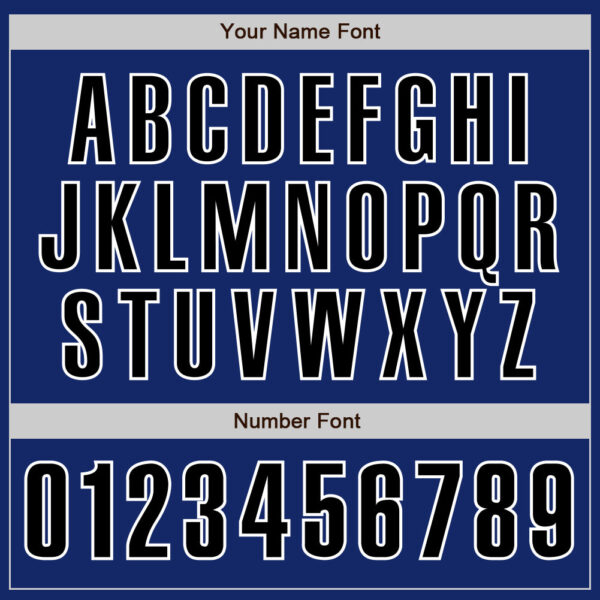 Custom Royal Black-White Authentic Baseball Jersey