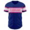 Custom Royal White-Pink Authentic Baseball Jersey
