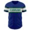 Custom Royal White-Kelly Green Authentic Baseball Jersey
