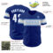 Custom Royal White-Light Blue Authentic Baseball Jersey