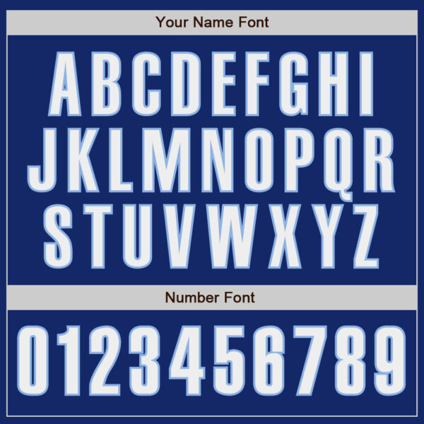 Custom Royal White-Light Blue Authentic Baseball Jersey