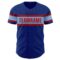 Custom Royal Light Blue-Red Authentic Baseball Jersey