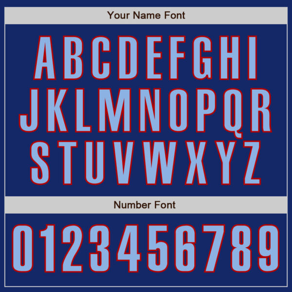 Custom Royal Light Blue-Red Authentic Baseball Jersey