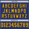 Royal0730-3 Custom Royal Gold-Black Mesh Authentic Throwback Football Jersey