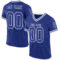Royal0783 Custom Royal White Mesh Authentic Throwback Football Jersey