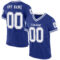 Royal0784 Custom Royal White Mesh Authentic Throwback Football Jersey