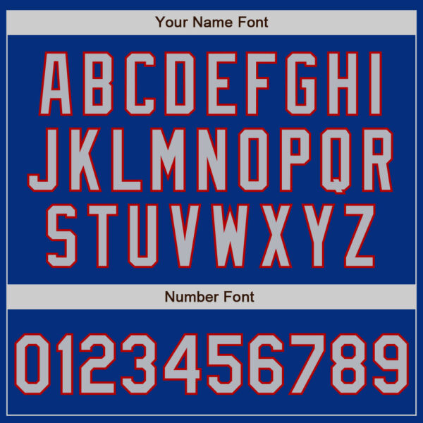 Custom Royal Gray-Red Authentic Baseball Jersey