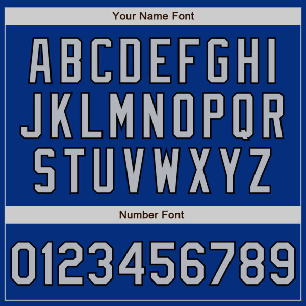 Custom Royal Gray-Black Authentic Baseball Jersey