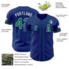 Custom Royal Kelly Green-White Authentic Baseball Jersey