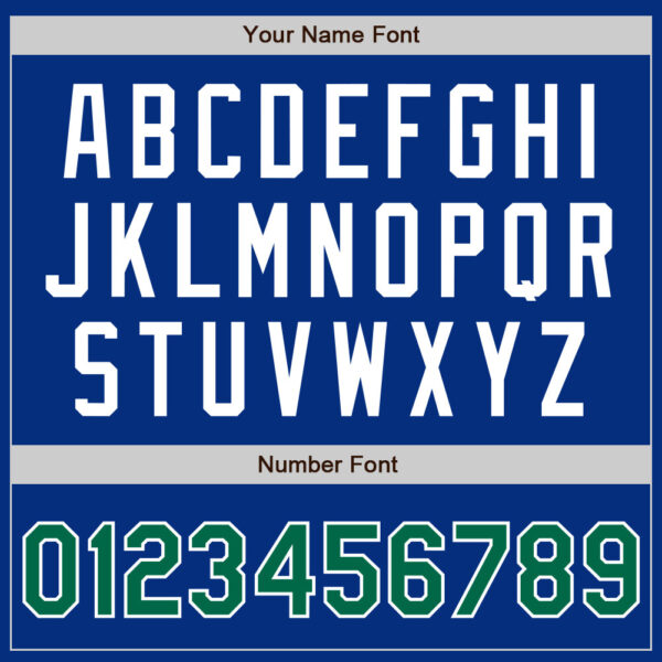 Custom Royal Kelly Green-White Authentic Baseball Jersey