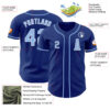 Custom Royal Light Blue-White Authentic Baseball Jersey