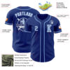 Custom Royal Light Blue-White Authentic Baseball Jersey
