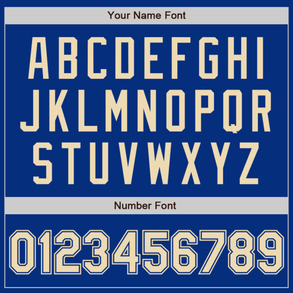 Custom Royal Cream Authentic Baseball Jersey